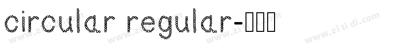circular regular字体转换